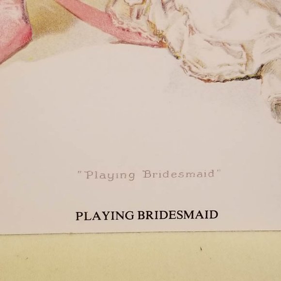 1981 Gallery Graphics Bride & Playing Bridesmaid Prints - Picture 9 of 10